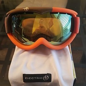 New electric eg1s snow goggles missile orange